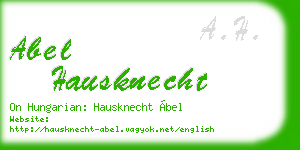 abel hausknecht business card